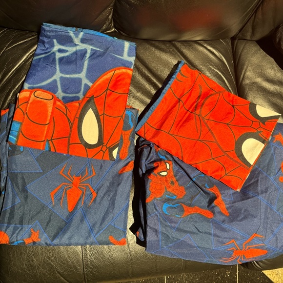 Marvel kids spider man full size  4 piece sheet set - Picture 3 of 4